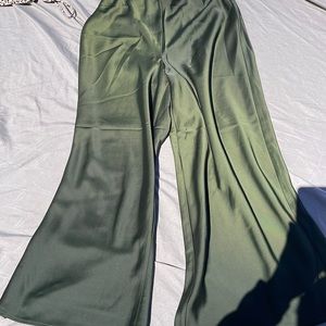 Hour flare silk ladies pants